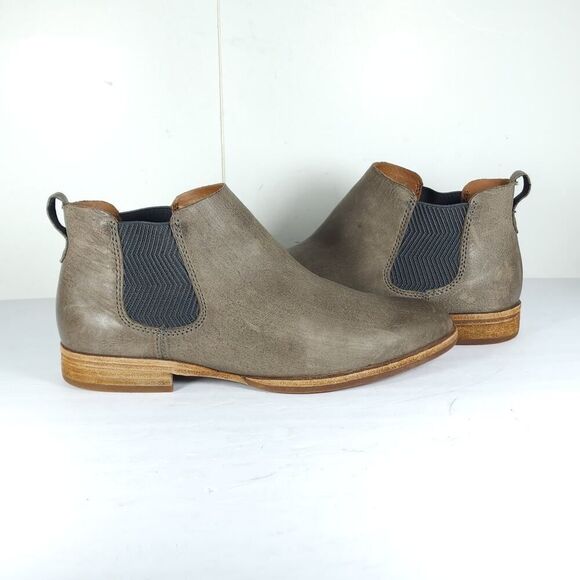 Kork Ease Women's Kama US 8,5M Taupe Leather Chelsea Ankle Booties Boots - Picture 9 of 14